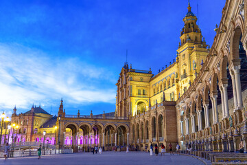 Obraz premium Seville at sunset, Spain