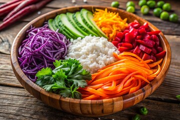 fresh vegetables on a wooden table