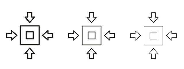 Compact size icon linear style sign for mobile concept and web design.