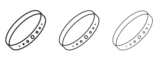 Bracelet icon linear style sign for mobile concept and web design.