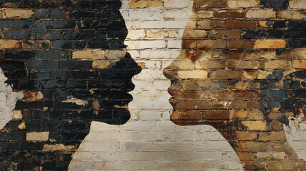 Conceptual scene expressing emotional tension and unspoken need for distance.