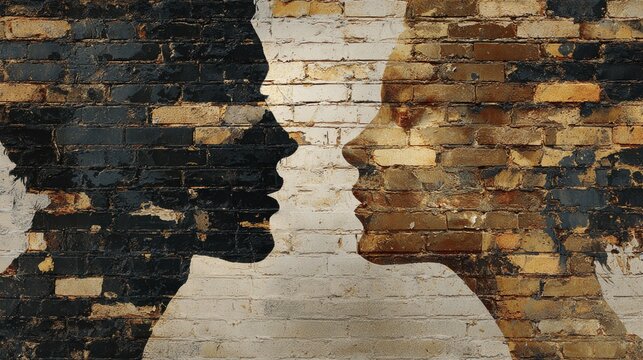 Conceptual scene expressing emotional tension and unspoken need for distance.