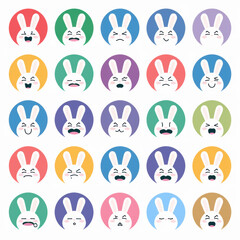 Icônes lapins