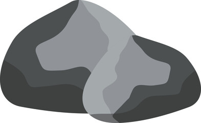 Rocks with Grass Illustration