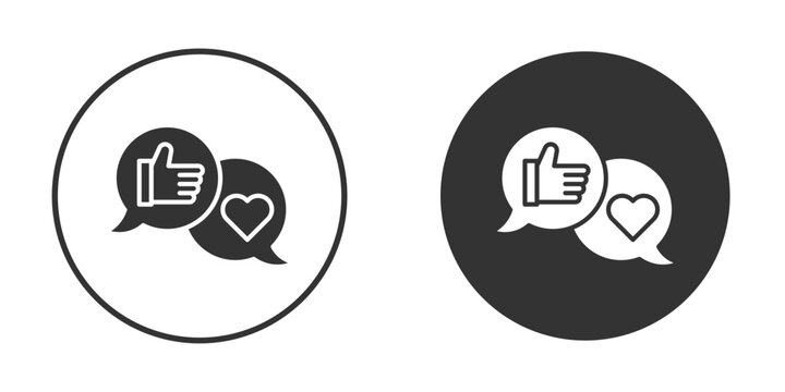 Social media icon logo design illustration template. Solid Style