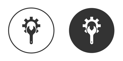 Productivity tools icon logo design illustration template. Solid Style