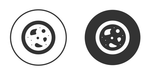 Leukemia icon logo design illustration template. Solid Style