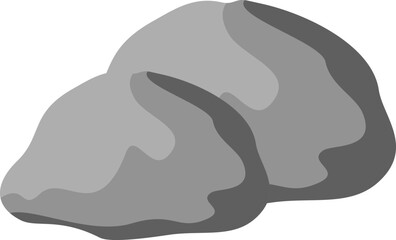 Rocks with Grass Illustration