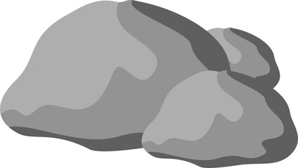 Rocks with Grass Illustration