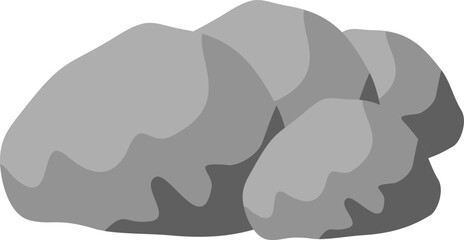 Rocks with Grass Illustration