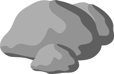 Rocks with Grass Illustration