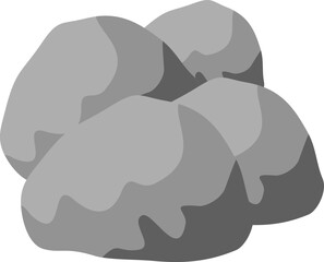 Rocks with Grass Illustration