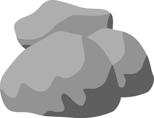 Rocks with Grass Illustration