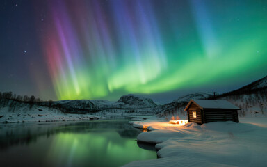 sunrise over the lake