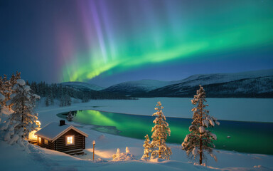 sunset in the mountains