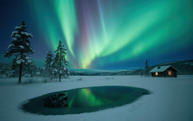 christmas tree in the forest