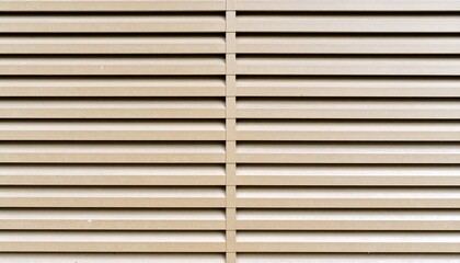 Beige metal louvers