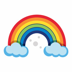 rainbow and clouds