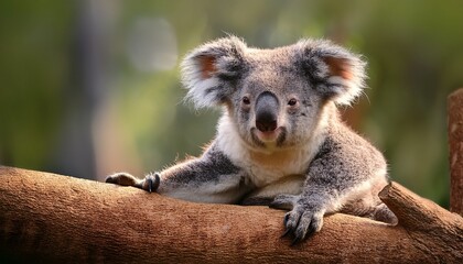 Naklejka premium koala resting on a tree branch