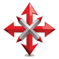 Fototapeta premium Minimalist graphic with four bold g letters