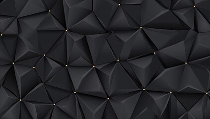 Abstract black geometric pattern with gold accents
