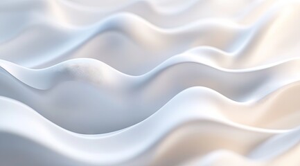 Obraz premium Abstract wavy white fabric