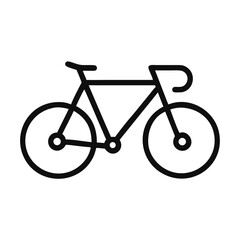 Fototapeta premium bicycle icon vector design template. Bicycle outline icon. Isolated on white background