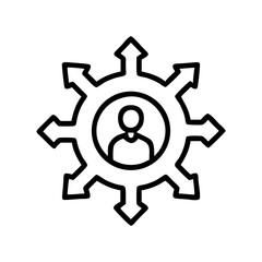 Obraz premium gear icon vector illustration