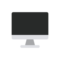 Modern Computer Monitor Flat Icon