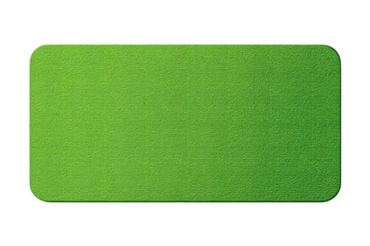 A solid, vibrant lime green rectangular shape with a slightly raised, rounded edge