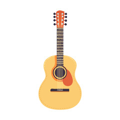 Obraz premium Guitar String Winder, flat style 2D vector image, isolated on a white background