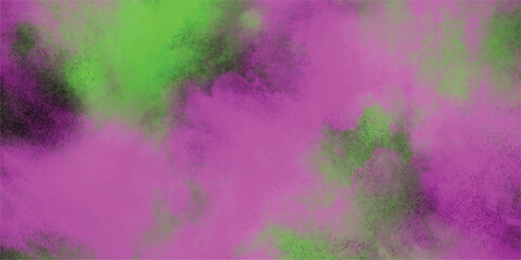 Abstract and textured color background with a blend of vivid purple and green hues for creative designs and artistic projects