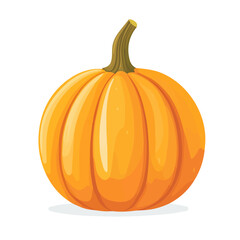 Flat 2D Gourd illustration, vector graphic in icon style, on white background