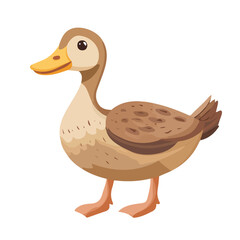 2D flat vector illustration of a Duck Confit in icon style, isolated on white background