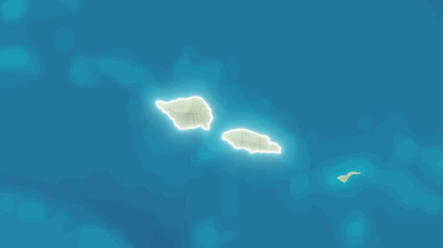 Zoom In On Stylized Map Samoa