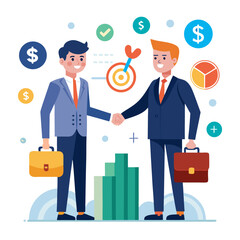 Professional Handshake Vector