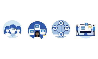 Metaverse & VR Icons Headset, Blockchain, AI Vector Pack