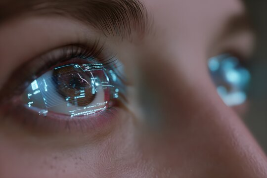 Cybernetic Eye Reflection