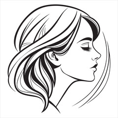 beauty-girl-face-silhouette-vector-