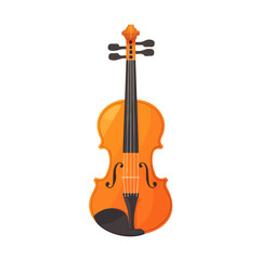 Fototapeta premium Flat 2D Violin Rosin illustration, vector graphic in icon style, on white background