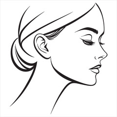 beauty-girl-face-silhouette-vector-