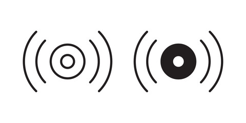 Sensor icon, outline style icon for web site or mobile app, vector graphics