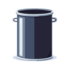 Steel Drum, flat style 2D vector image, isolated on a white background