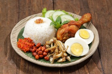 Nasi lemak is a type of typical Malay food that is commonly found in Malaysia where this dish is considered one of the national dishes