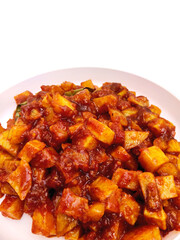 Spicy and Sweet Indonesian Potato Stir fry