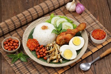 Nasi lemak is a type of typical Malay food that is commonly found in Malaysia where this dish is considered one of the national dishes