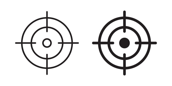 Focus icon, outline style icon for web site or mobile app, vector graphics