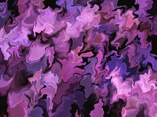 紫とピンクの幻想的な流体アート背景｜Purple and Pink Dreamy Fluid Art Background