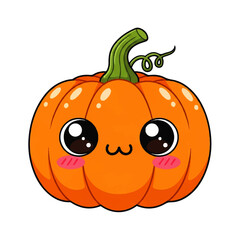 Obraz premium Big set of various cute vector pumpkin