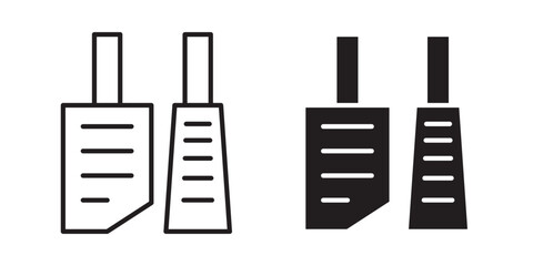 car pedal icon, outline style icon for web site or mobile app, vector graphics
